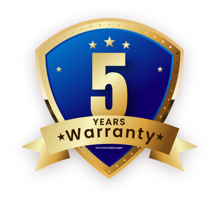 5 years warranty@4x 8